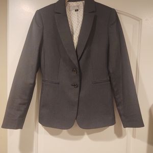 Tahari by ASL Blue Women's Size 0P Petite Two Button Blazer
